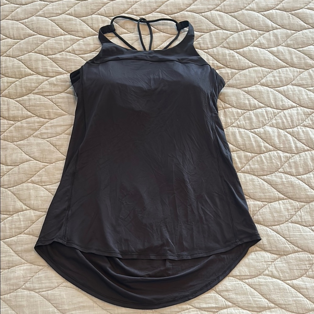 Lululemon Black Top with Attached Sports Bra